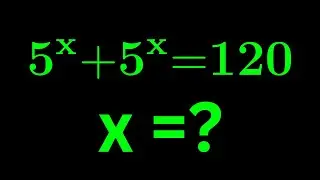 A Nice Exponential Equation | Math Olympiad