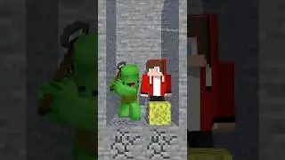 JJ & Mikey Need to Help Mining! - MAIZEN Minecraft Animation #shorts