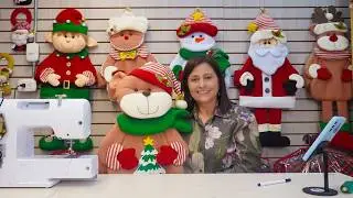 Tutorial costura navideña | Osito espaldar con patitas | Escuela de navidad 5