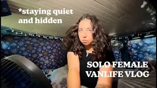 Stealth Camping ALONE On The Streets Of LA | Solo Female Vanlife VLOG