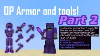 как получить броню и инструменты OP с помощью команд в Minecraft Часть 2! (1.17+)