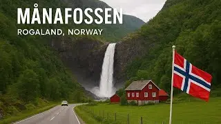 M&aring;nefossen Waterfall-Rogaland #M&aring;nafossen#M&aring;nafossenWaterfall#VisitNorway#WaterfallHike#NorwayHikes
