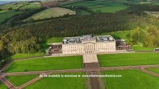 Aerial Video of Stormont Parliament Buildings home of The Northern Ireland Belfast 5 4K & HD