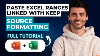 Как вставить связанные диапазоны Excel с сохранением исходного форматирования в PowerPoint [Полно...