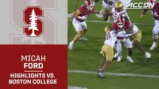 Micah Ford&nbsp;Pounds Stanford Over Boston College