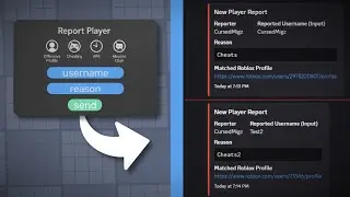 Roblox Player Report UI Showcase