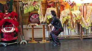 Xiaoyao Tai Chi Ruler # 11 Needle Down On The Side Horse Stance