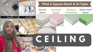 CEILING -TYPES, MATERIALS, CALCULATION #ceiling #material #calculation #buildingmaterials 