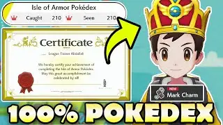 👑 100% POKEDEX Rewards for Isle of Armor + Pokemon Sword and Shield FULL POKEDEX - All 210!