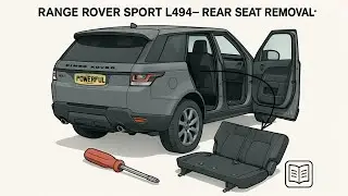 How to remove 2nd Row rear back seats on Range Rover Sport L494... Version 2 !