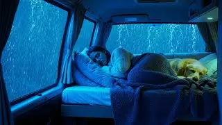 Rain Sounds for Sleep 🚗 Heavy Rain in Cozy Car | ASMR for Calm Nights
