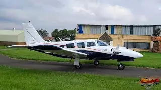Piper Seneca II departing Springs Aerodome (FASI)