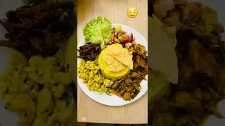 Sri Lankan Yellow Rice Menu #srilankanfood #tastyfood #yellowrice #cooking #lunch