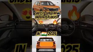 Top 5 Safest SUV Cars 🚘 Under 15 Lakhs In 🇮🇳 2025 😍 #shorts #car #suv #suvcars #safestcars