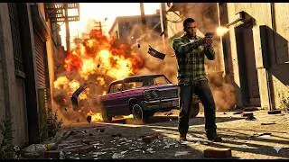 Франклин против Вагоса! 💀 Перестрелка в миссии &laquo;Конфискация&raquo; в GTA 5 (трассировка лучей 4K)