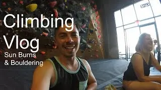 Sun Burned Bouldering | Crushing V7 | Hangar 18 Mission Viejo | ClimbingVlog