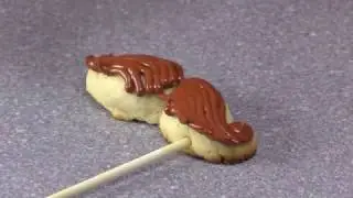 Movember Mustache Cookie Pops: Moustache Cookies from Cookies Cupcakes and Cardio