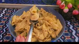 CREAMY SPICY CHICKEN PASTA 🍴🤎 So yummy 😋 