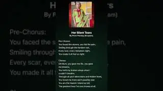 Her Silent Tears-Prem Panday (Anupam)-Official Lyrical Video