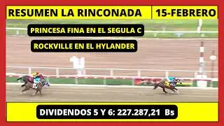 RESUMEN COMPLETO👉LA RINCONADA INH HOY DOMINGO 15 DE FEBRERO DE 2026