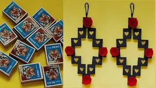 DIY Easy Match Box Wall Hanging -  Matchbox Crafts- homemade DIY Crafts