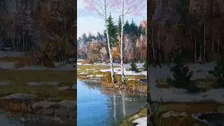 Spring . 35&times;45 cm.oil.Voitko Olexander
