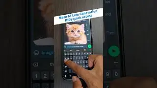 Whatsapp's Meta AI Live Generation in HD Quality | Quick Access available from Meta AI Chat