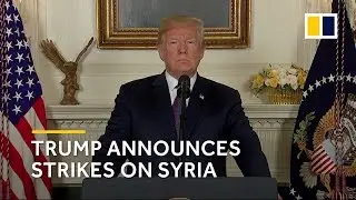 Donald Trump announces strikes on Syria