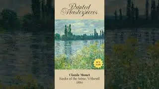 Banks of the Seine by Claude Monet &ndash; Landscape Canvas Print, Wall Art for Home or Office