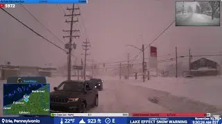 LAKE EFFECT SNOW - ERIE PA/W NY - LIVE STREAM ARCHIVE