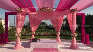 Draped Blush Mandap
