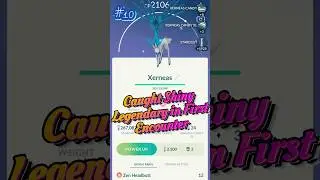 ✨Shiny Legendary in First Try ✨ Xerneas in first Raid #pgsharpkey #pokemongo #shorts #free