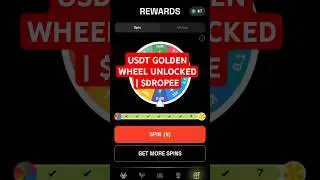 USDT GOLDEN WHEEL UNLOCKED | $DROPEE MINI APP GAME
