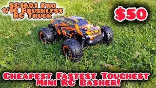 SG1601 Pro Brushless 1/16 Monster Truck Unboxing & First Run