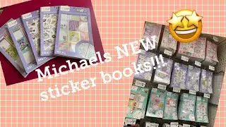 *NEW Michaels sticker books!Flipthrough