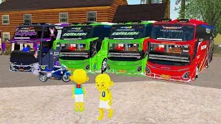 Upin dan Ipin Hentikan Semua Bus Telolet Coba Goyang Telolet Basuri Terbaru 🤣 ELTIVISION