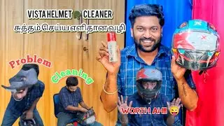Vista helmet 🪖 cleaner | Most easy way to clean your helmet 🪖#helmet #bikecare #vista #nhdreamrider