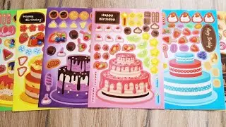 🌈Toy ASMR🌈 Happy Birthday 🎂👑sticker book #asmr #baby #happy