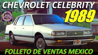 Chevrolet Celebrity Mexico 1989 года — рекламный проспект