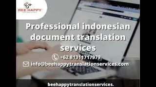 Professional indonesian document translation services