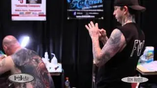 Ron Russo tattooing with InkJecta
