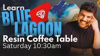 LIVE: Blue Lagoon Resin Coffee Table &ndash; Full Tutorial for Beginners | SD Academia
