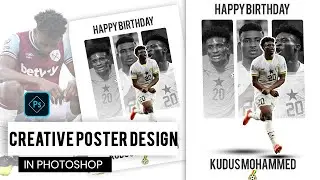 For Beginners! Creative Poster Design in Photoshop | Learn Photoshop in Twi