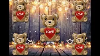 ITH Bear with Heart Valentine Day toy soft stuffed in the Hoop Digital Design for Machine Embroidery