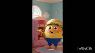 Burger-oda Life Story  | Cute & Funny Cartoon Burger Life Story #food sorry #kidsshorts #kidscartoon