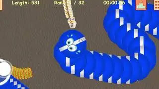 worm zone magic Slither snake|| game cacing slitherio #98918 #shorts