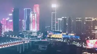 Jialing River View of Chongqing, China. 4 Oct. 2019