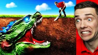 Digging ZOMBIE GODZILLA GRAVE In GTA 5