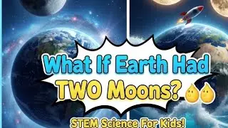 What If Earth Had TWO Moons? 🌕🌕 Space Science for Kids! @SciplayKids1 