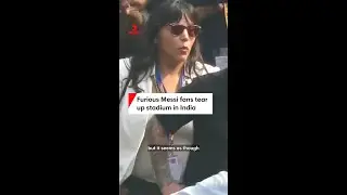 Furious Messi fans tear up stadium in India